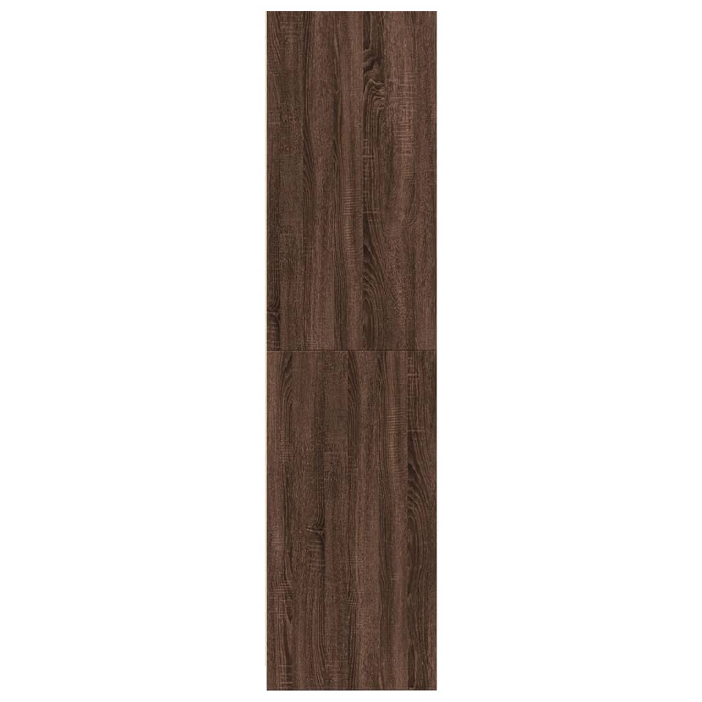 Garde-robe chêne marron 100x50x200 cm bois d'ingénierie - XIOS