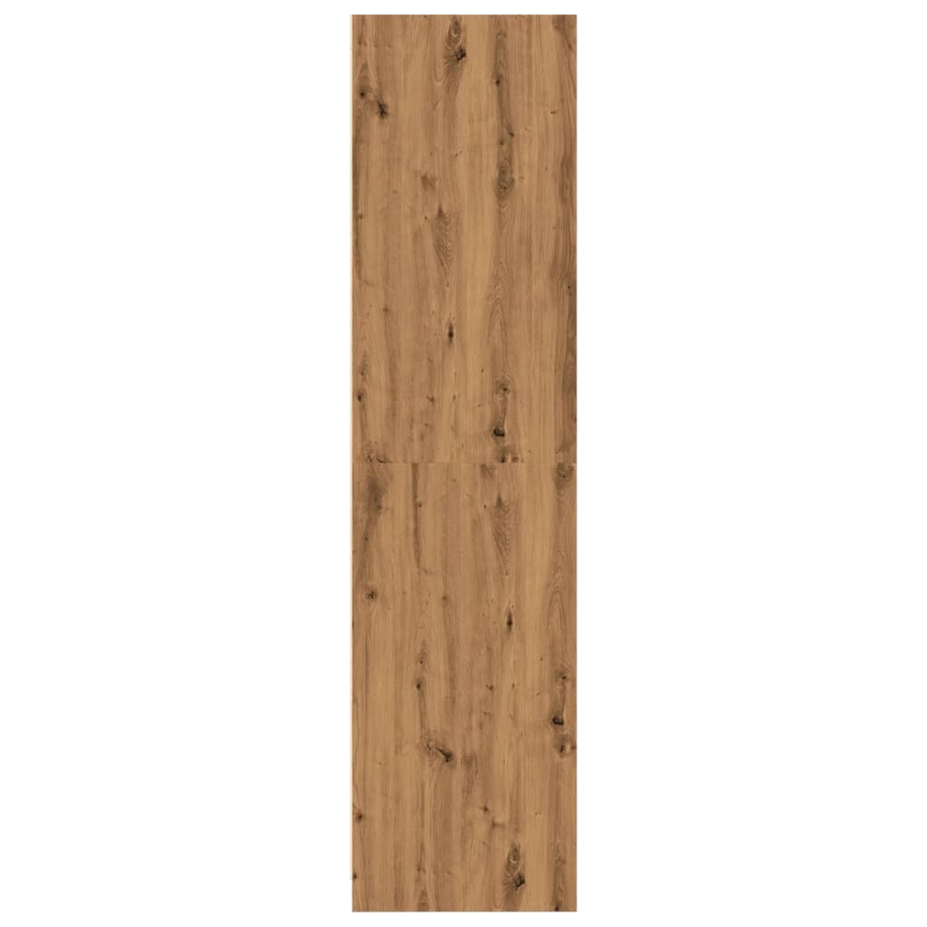 Garde-robe chêne artisanal 100x50x200 cm bois d'ingénierie - XIOS
