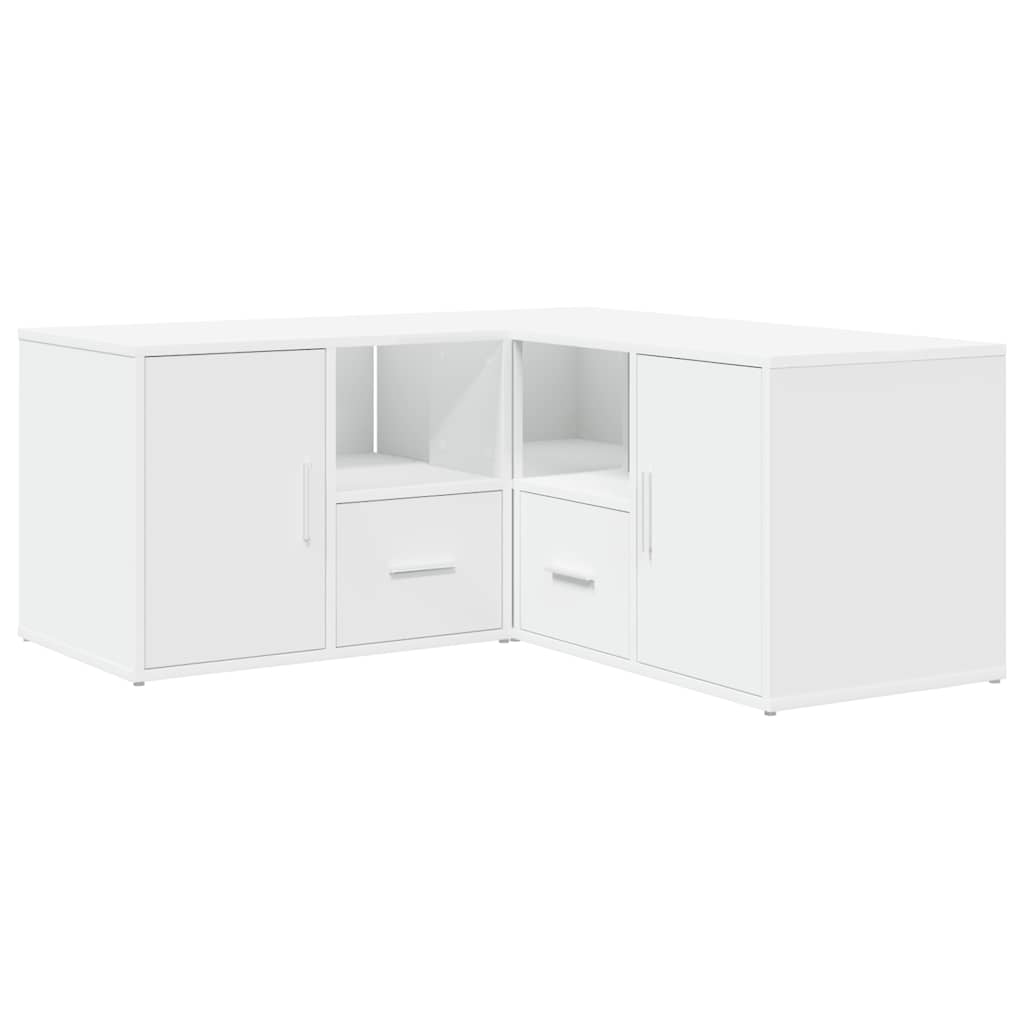 Armoire d'angle blanc 160x40x45 cm bois d’ingénierie