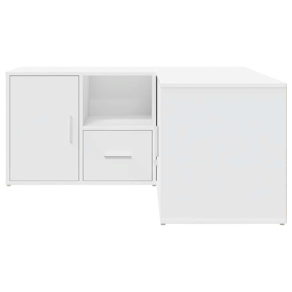 Armoire d'angle blanc 160x40x45 cm bois d’ingénierie