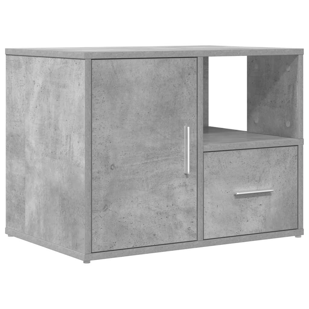 Armoire d'angle gris béton 160x40x45 cm bois d’ingénierie - XIOS