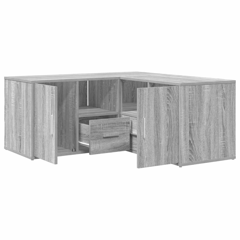 Armoire d'angle sonoma gris 160x40x45 cm bois d'ingénierie