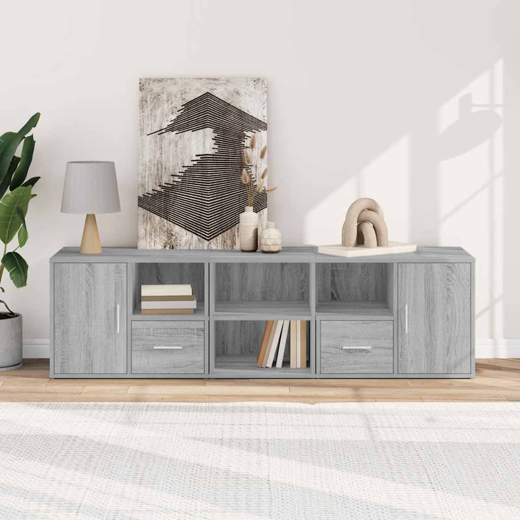 Armoire d'angle sonoma gris 160x40x45 cm bois d'ingénierie
