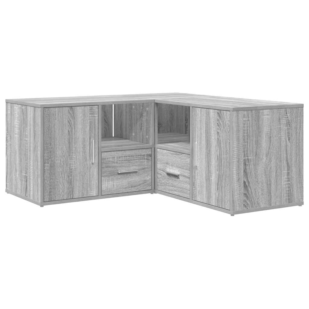 Armoire d'angle sonoma gris 160x40x45 cm bois d'ingénierie