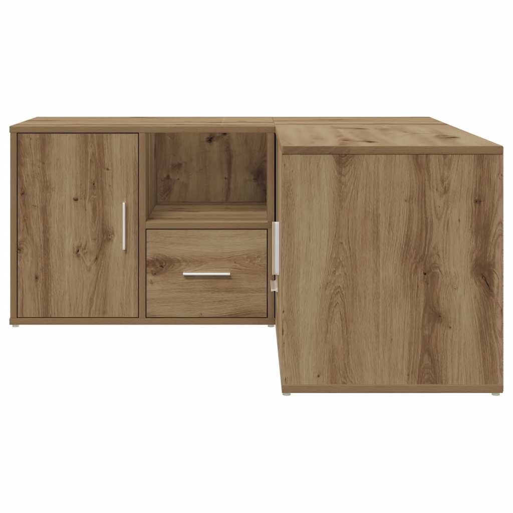 Armoire d'angle chêne artisanal 160x40x45 cm bois d'ingénierie - XIOS