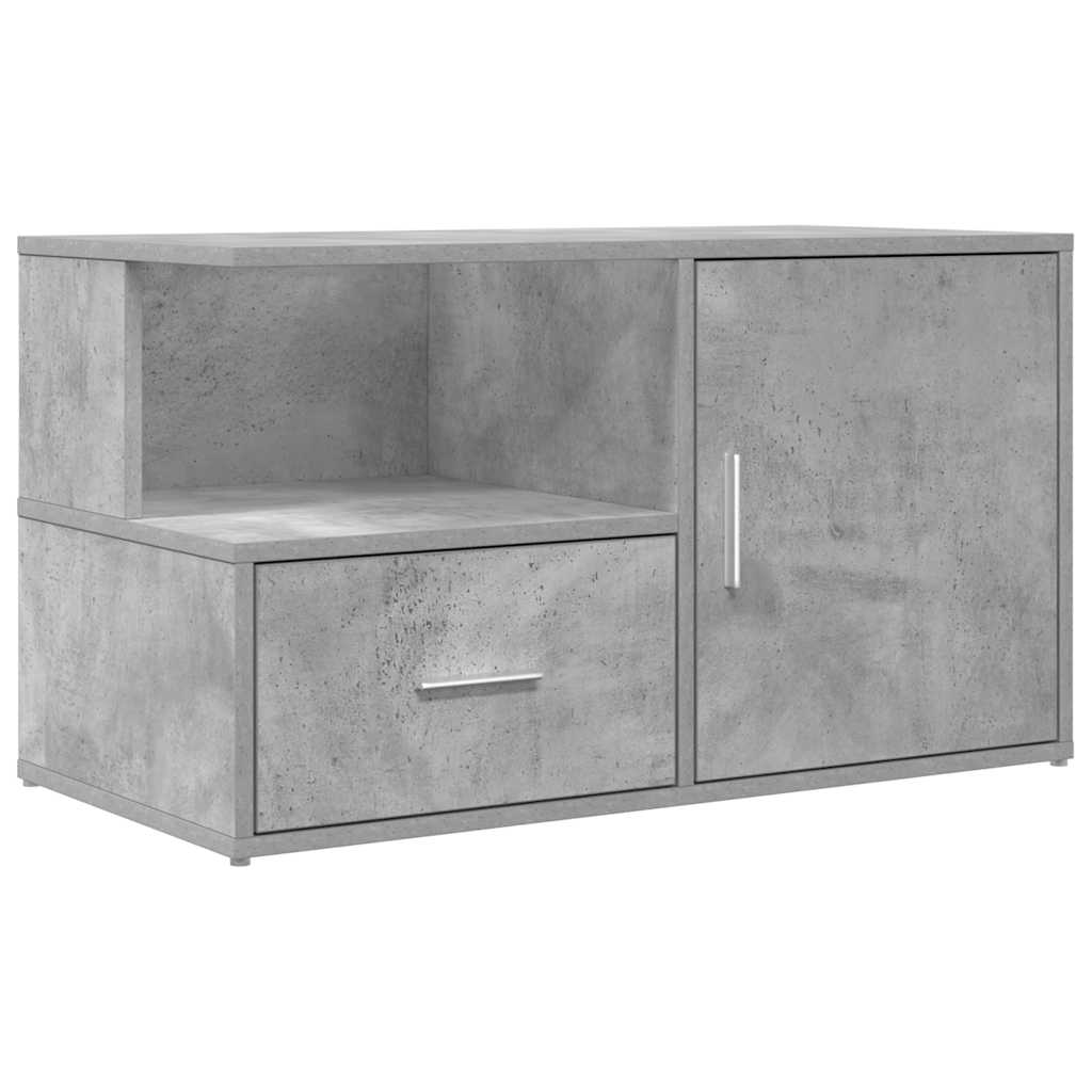 Armoire d'angle gris béton 200x40x45 cm bois d’ingénierie - XIOS