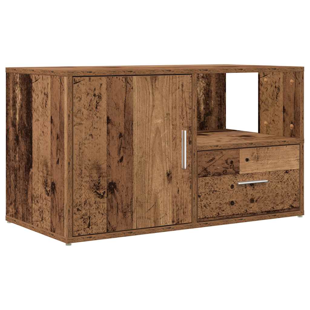 Armoire d'angle vieux bois 200x40x45 cm bois d'ingénierie - XIOS