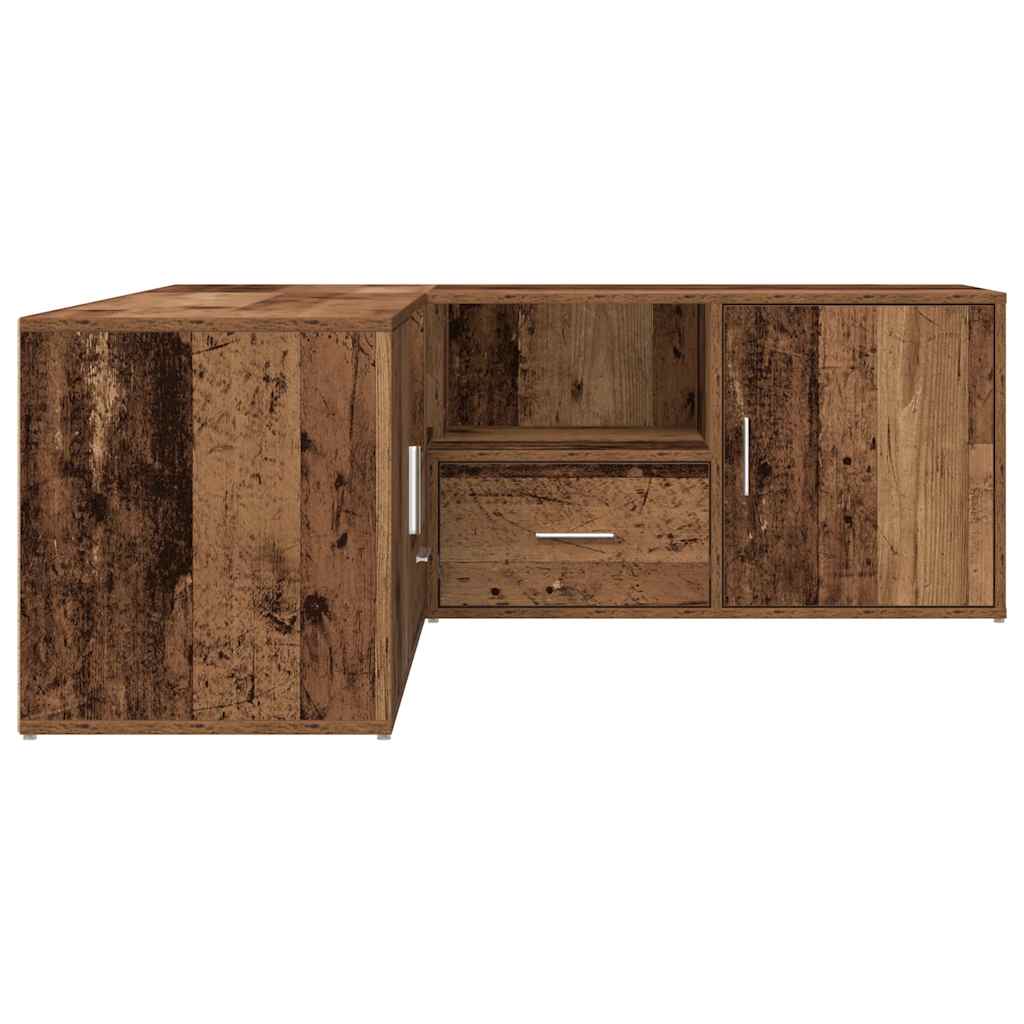 Armoire d'angle vieux bois 200x40x45 cm bois d'ingénierie - XIOS