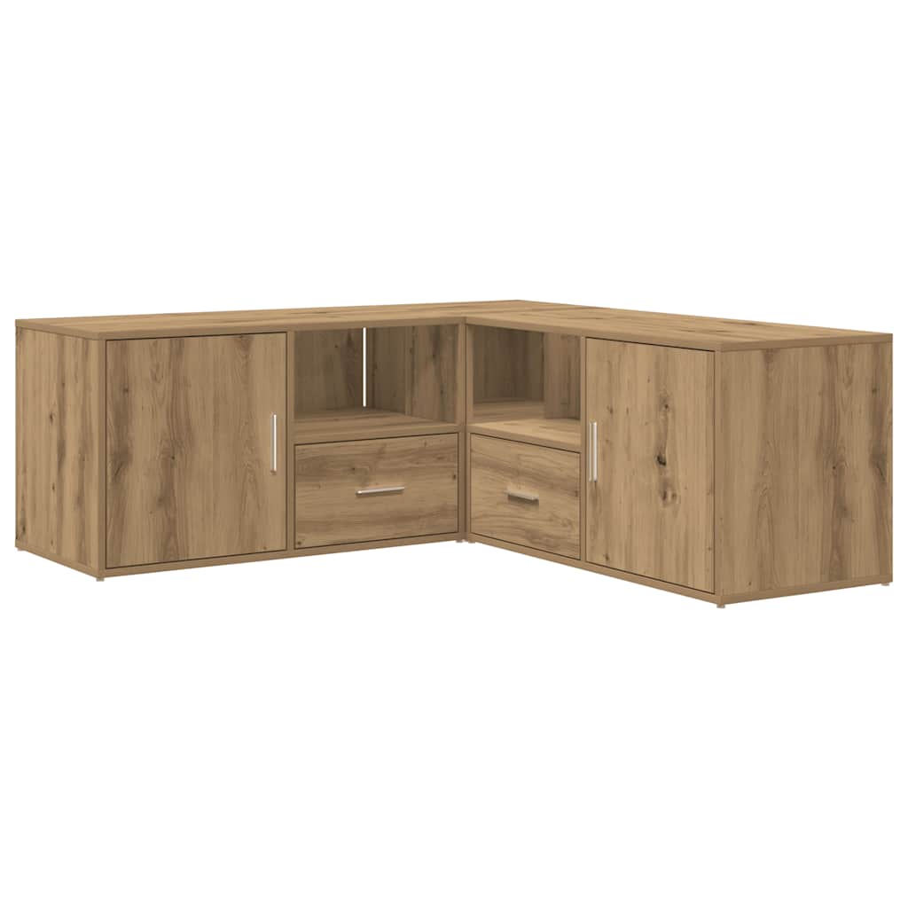 Armoire d'angle chêne artisanal 200x40x45 cm bois d'ingénierie - XIOS