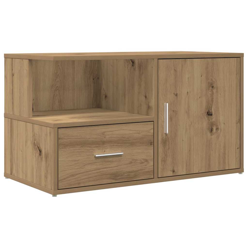 Armoire d'angle chêne artisanal 200x40x45 cm bois d'ingénierie - XIOS