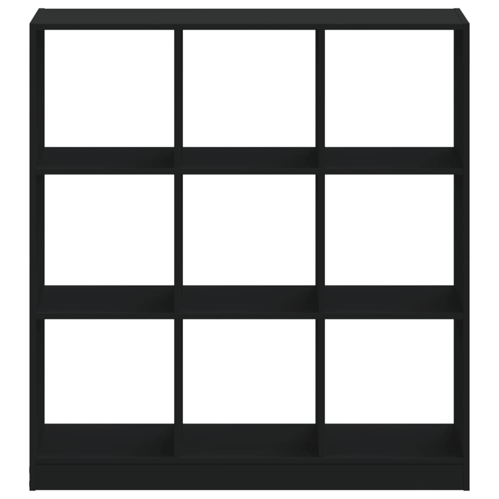 Bibliothèque noir 102x32x108 cm bois d'ingénierie - XIOS