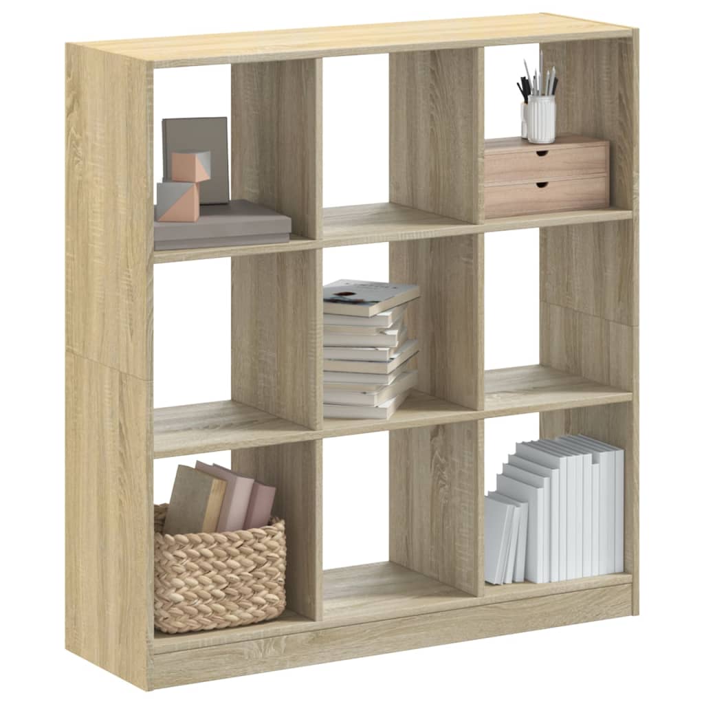 Bibliothèque chêne sonoma 102x32x108 cm bois d'ingénierie - XIOS