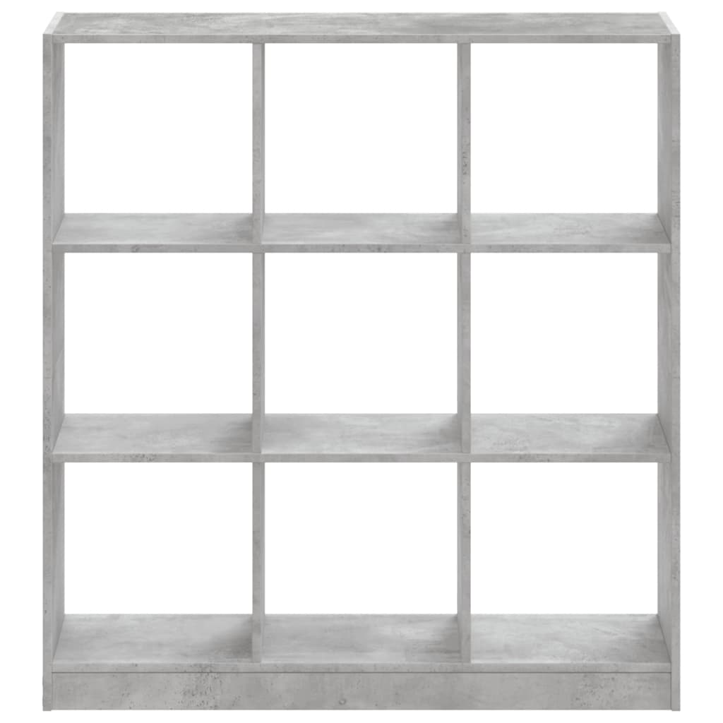 Bibliothèque gris béton 102x32x108 cm bois d'ingénierie - XIOS