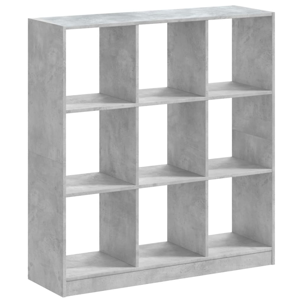 Bibliothèque gris béton 102x32x108 cm bois d'ingénierie - XIOS