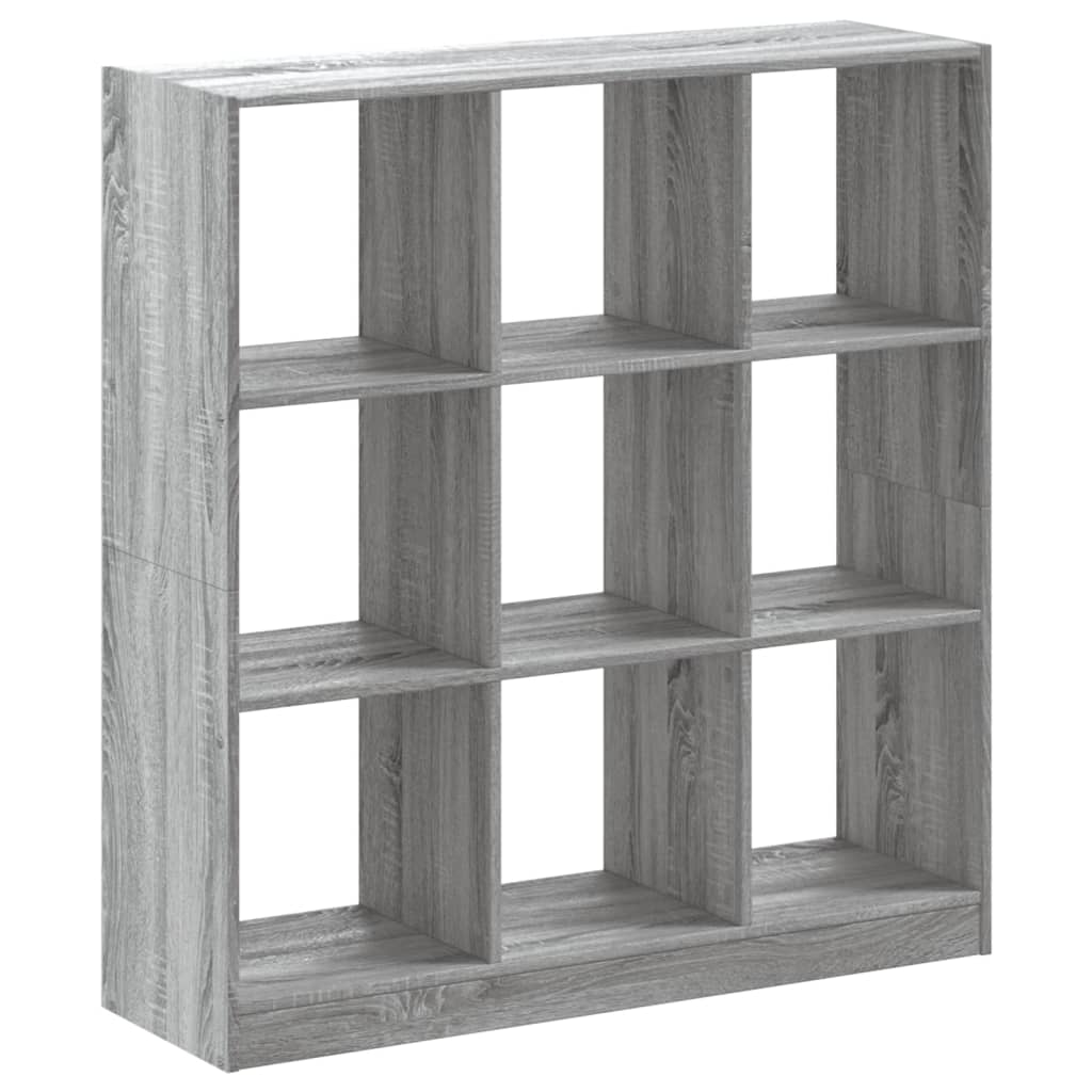 Bibliothèque sonoma gris 102x32x108 cm bois d'ingénierie - XIOS