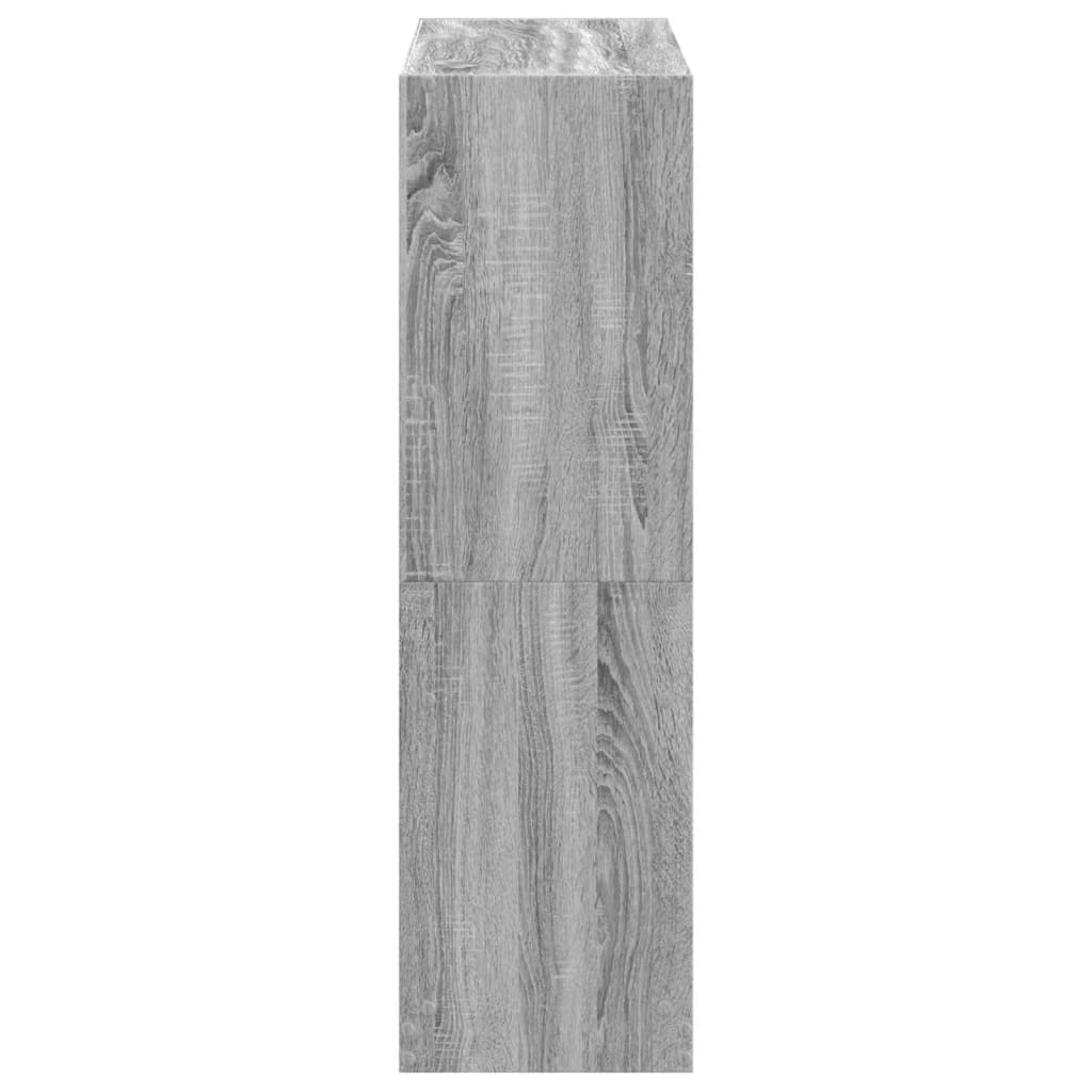 Bibliothèque sonoma gris 102x32x108 cm bois d'ingénierie - XIOS