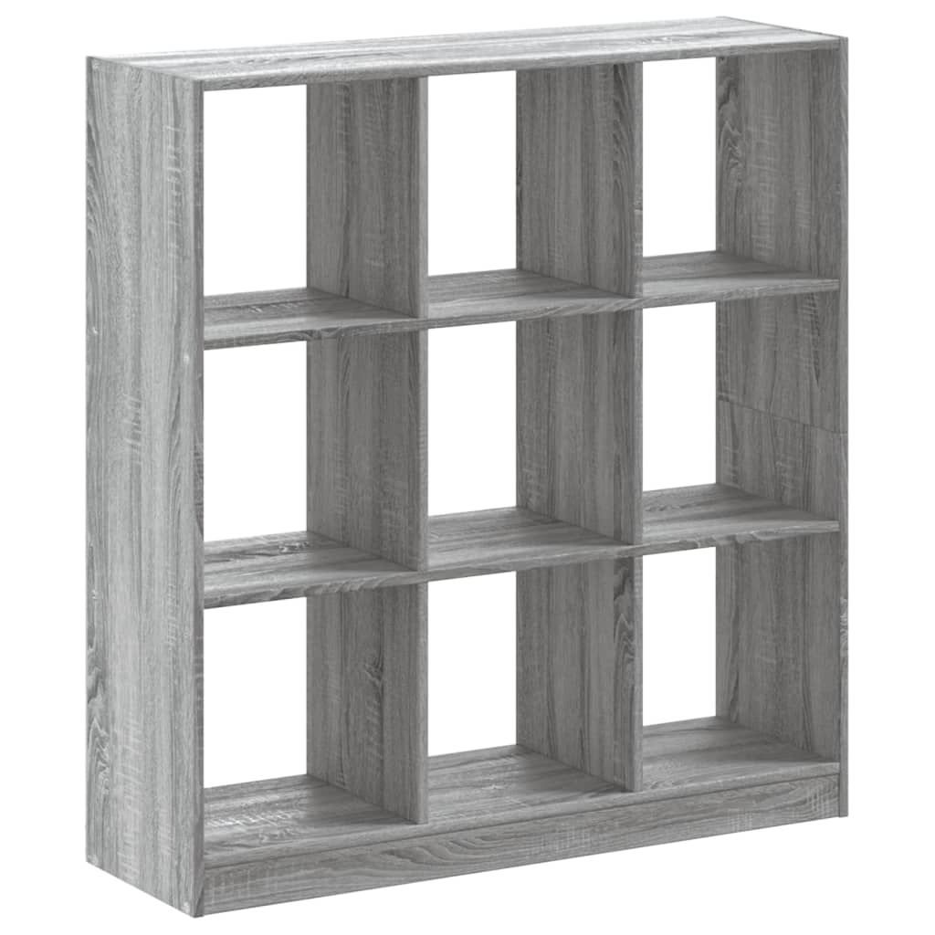 Bibliothèque sonoma gris 102x32x108 cm bois d'ingénierie - XIOS