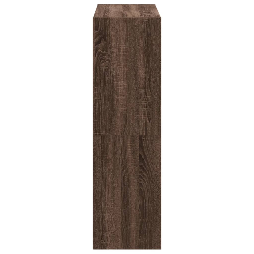 Bibliothèque chêne marron 102x32x108 cm bois d'ingénierie - XIOS