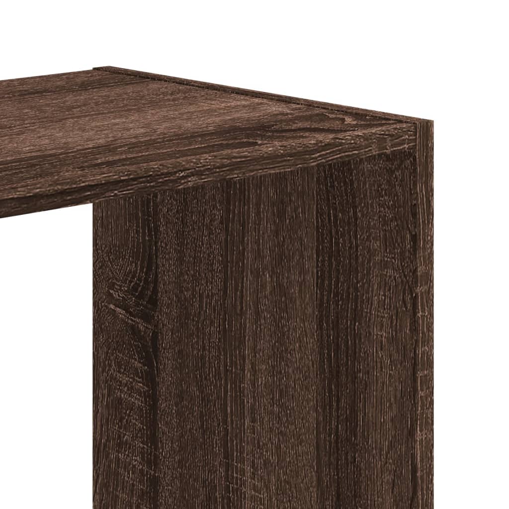 Bibliothèque chêne marron 102x32x108 cm bois d'ingénierie - XIOS