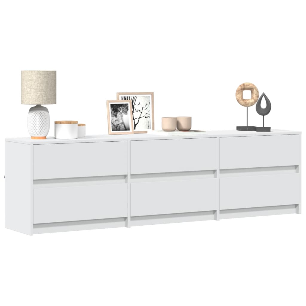 Meuble TV avec LED blanc 180x34x50 cm bois d'ingénierie - XIOS