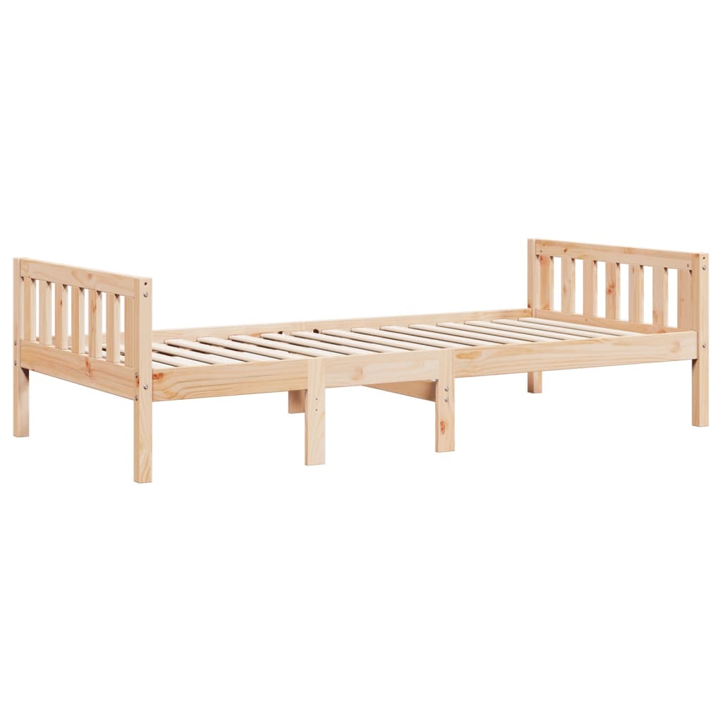 Lit pour enfants sans matelas 90x190 cm bois de pin massif - XIOS