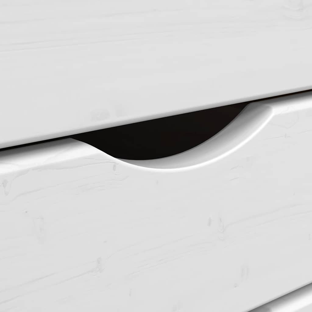 Armoire roulante avec tiroirs MOSS bois de pin marron miel - XIOS