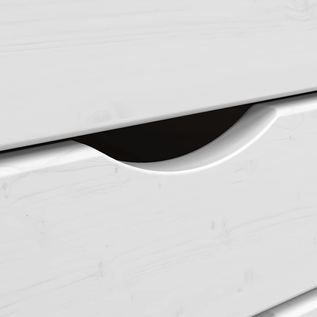 Armoire roulante avec tiroirs MOSS bois de pin marron miel - XIOS