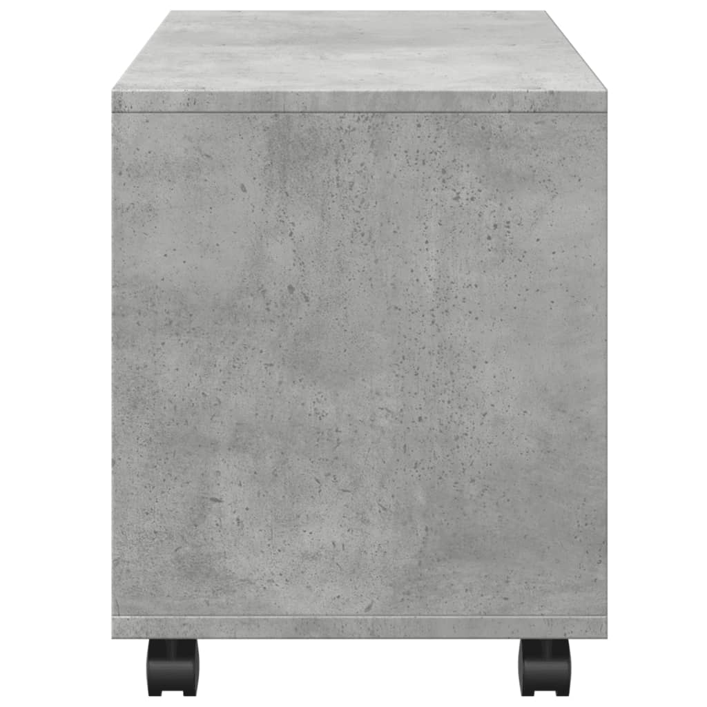 Armoire à roulettes gris béton 72x33x42,5 cm bois d’ingénierie - XIOS