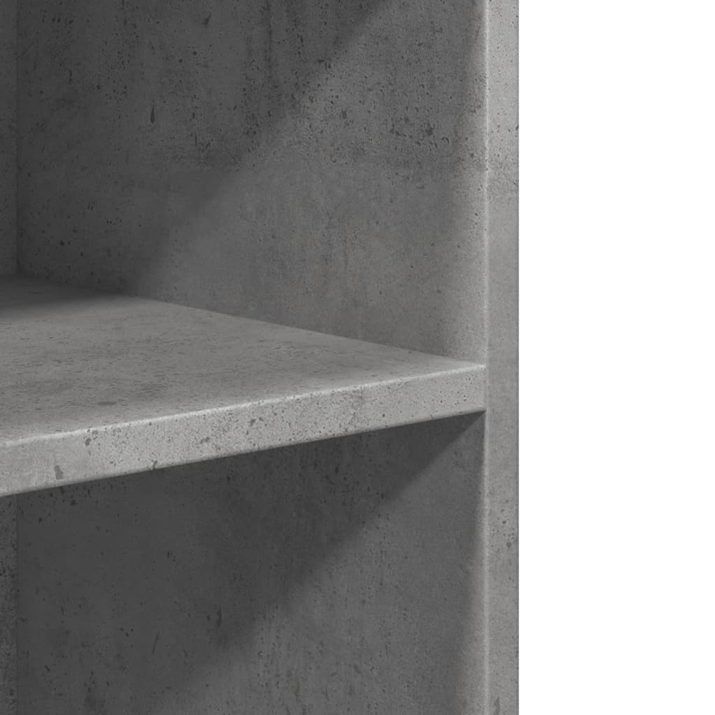 Table d'appoint avec roues gris béton bois d'ingénierie - XIOS