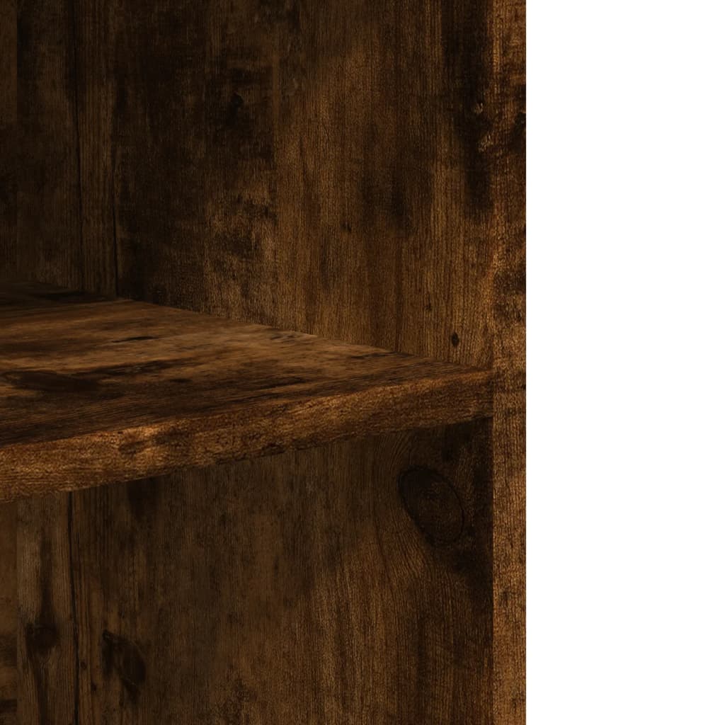 Table d'appoint avec roues chêne fumé bois d'ingénierie - XIOS