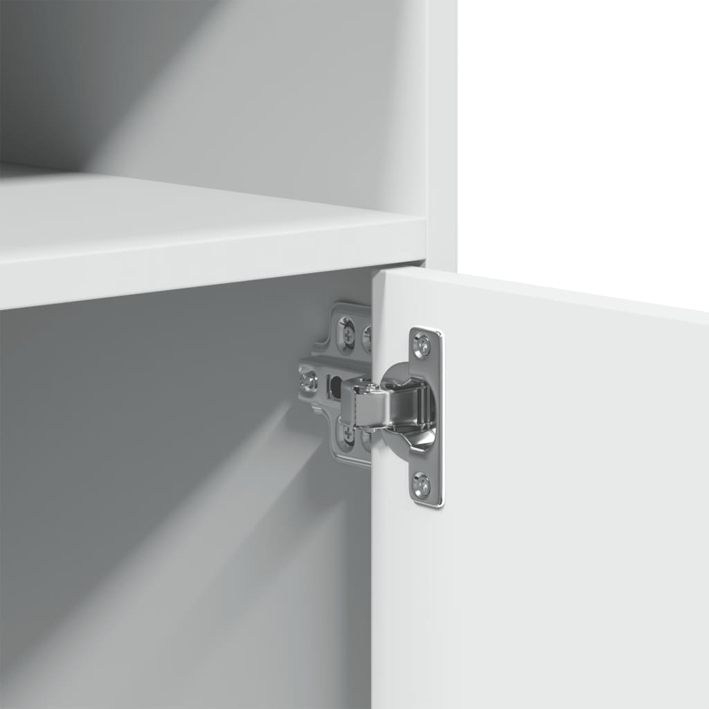 Armoire à roulettes blanc 60x48x81 cm bois d’ingénierie - XIOS