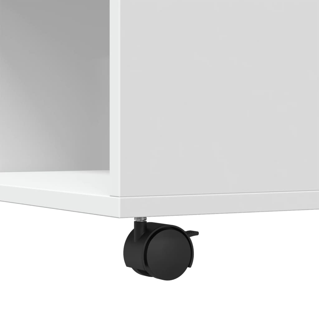 Table basse blanc 80x80x40 cm bois d'ingénierie - XIOS