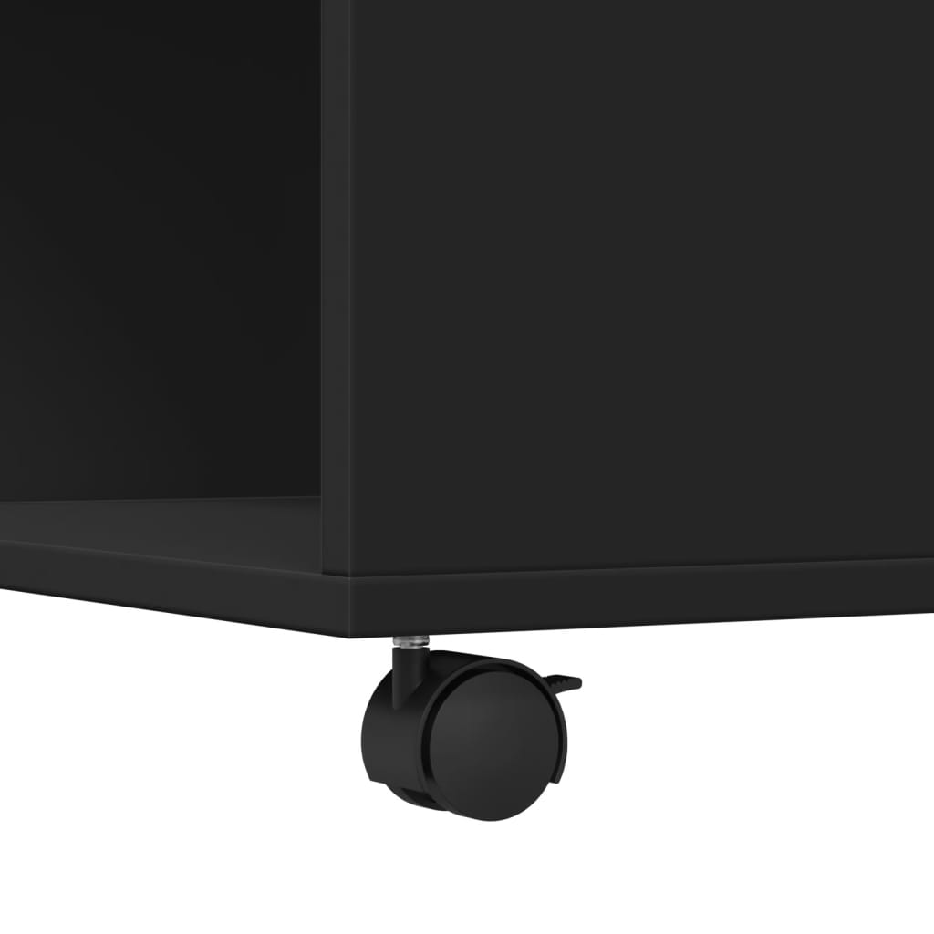 Table basse noir 80x80x40 cm bois d'ingénierie - XIOS