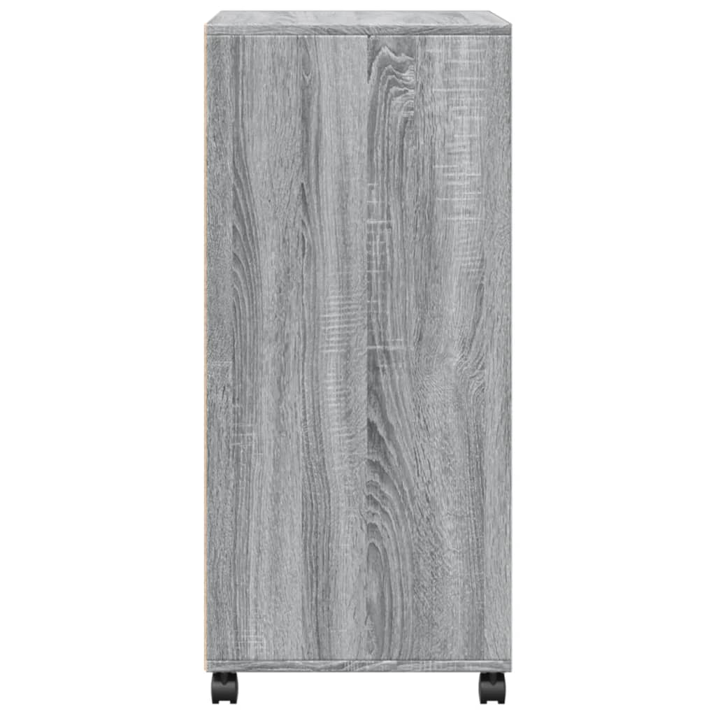 Armoire à roulettes sonoma gris 55x40x91 cm bois d'ingénierie - XIOS