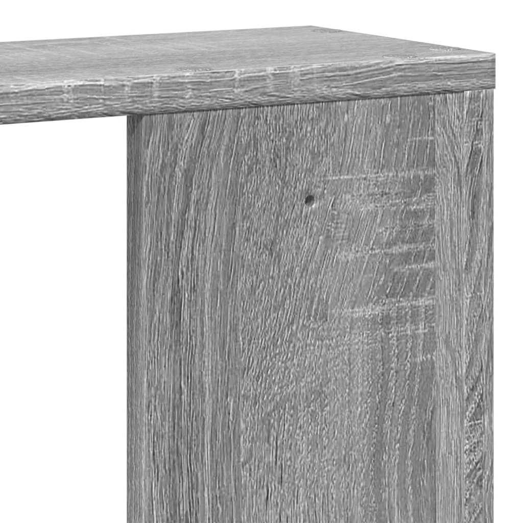 Étagère murale sonoma gris 100x15x70 cm bois ingénierie - XIOS
