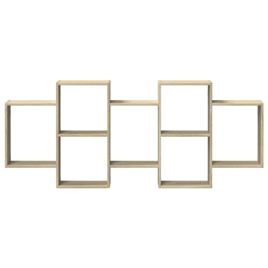 Étagère murale chêne sonoma 159x18x65 cm bois d'ingénierie - XIOS