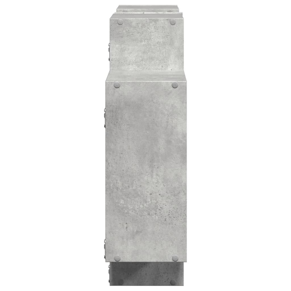 Étagère murale gris béton 159x18x65 cm bois d'ingénierie - XIOS