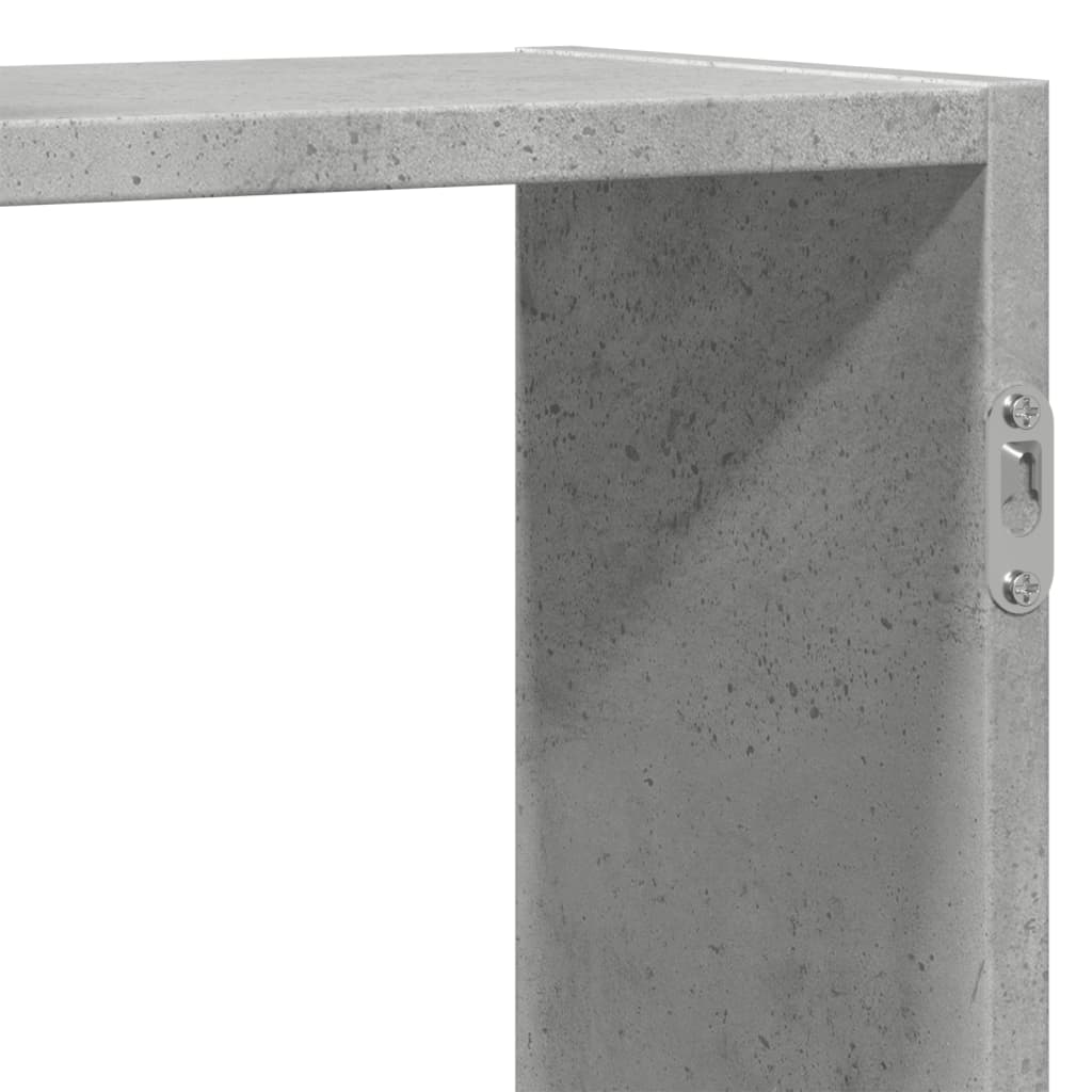 Étagère murale gris béton 159x18x65 cm bois d'ingénierie - XIOS