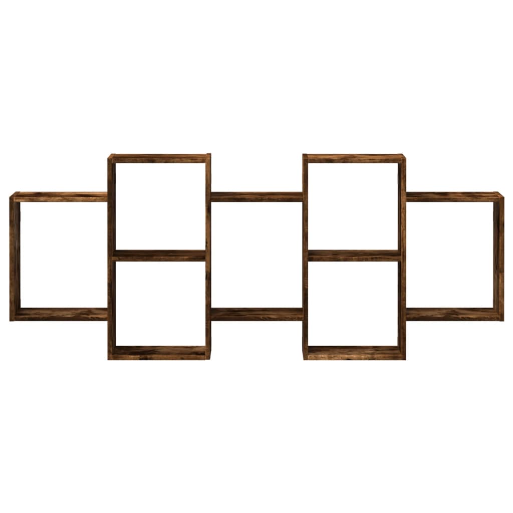 Étagère murale chêne fumé 159x18x65 cm bois d'ingénierie - XIOS