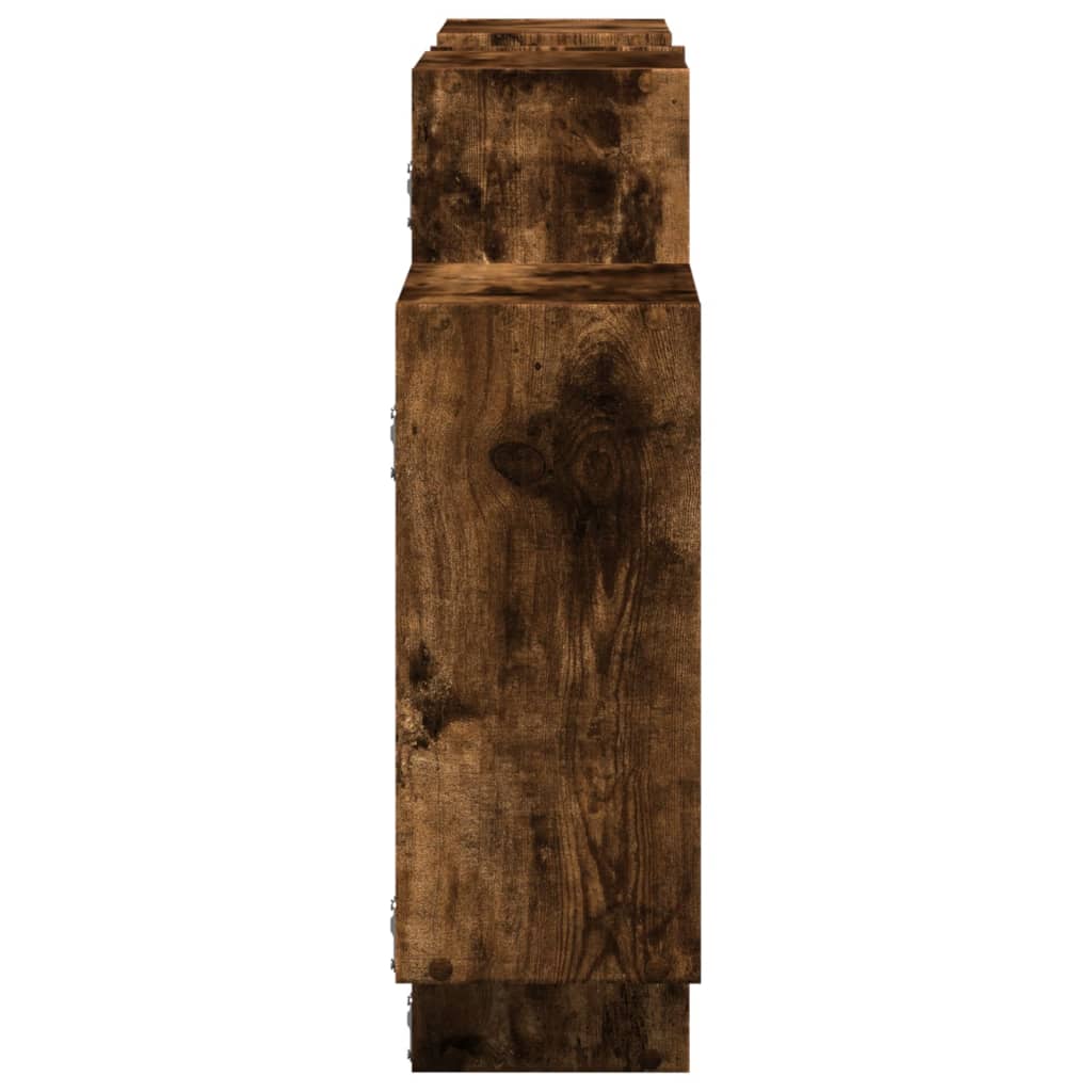 Étagère murale chêne fumé 159x18x65 cm bois d'ingénierie - XIOS