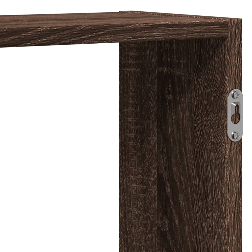 Étagère murale chêne marron 159x18x65 cm bois d'ingénierie - XIOS