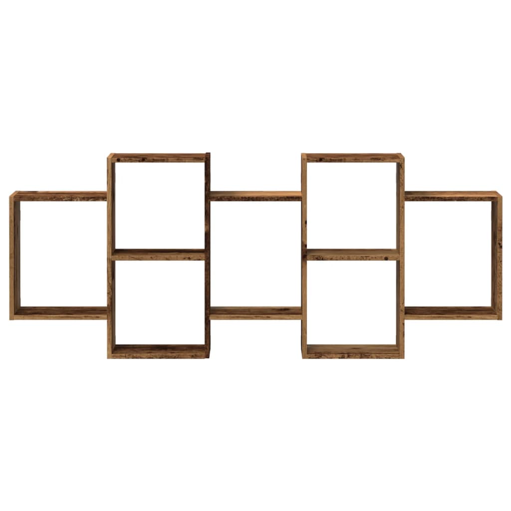 Étagère murale vieux bois 159x18x65 cm bois d'ingénierie - XIOS