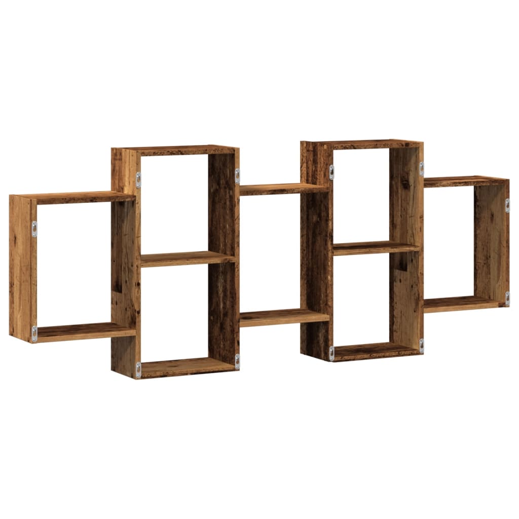 Étagère murale vieux bois 159x18x65 cm bois d'ingénierie - XIOS