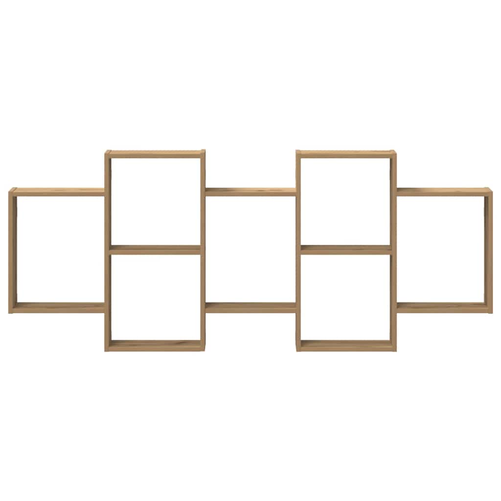 Étagère murale chêne artisanal 159x18x65 cm bois d'ingénierie - XIOS