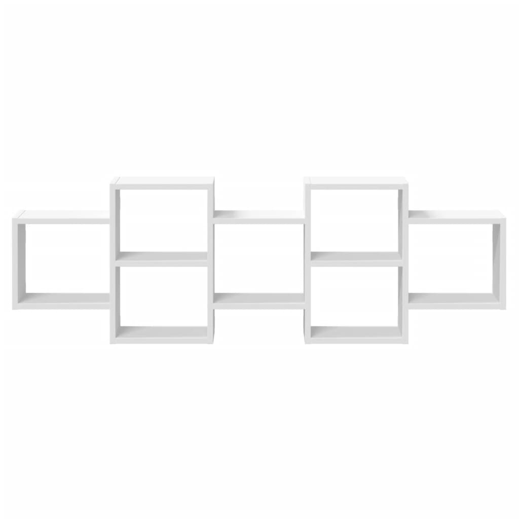 Étagère murale blanc 129x18x42 cm bois d'ingénierie - XIOS