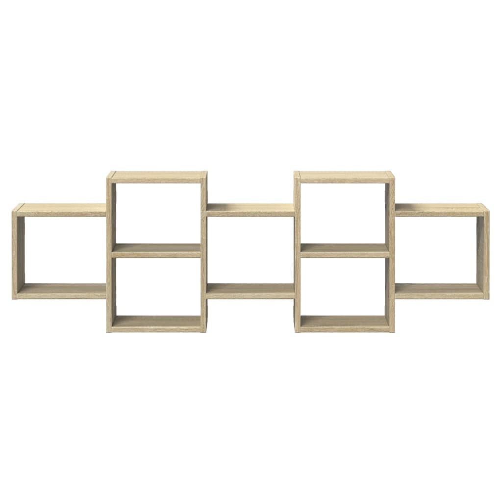 Étagère murale chêne sonoma 129x18x42 cm bois d'ingénierie - XIOS