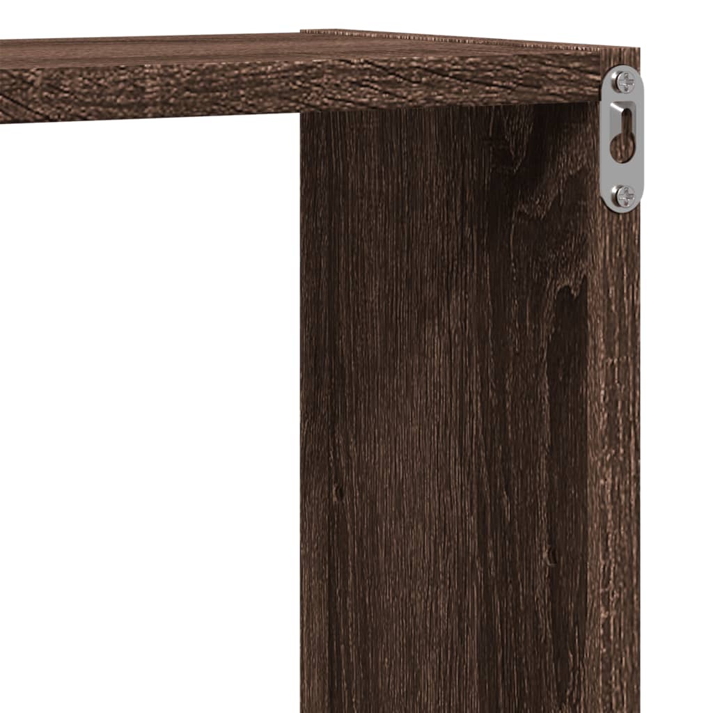 Étagère murale chêne marron 96x18x60 cm bois d'ingénierie - XIOS