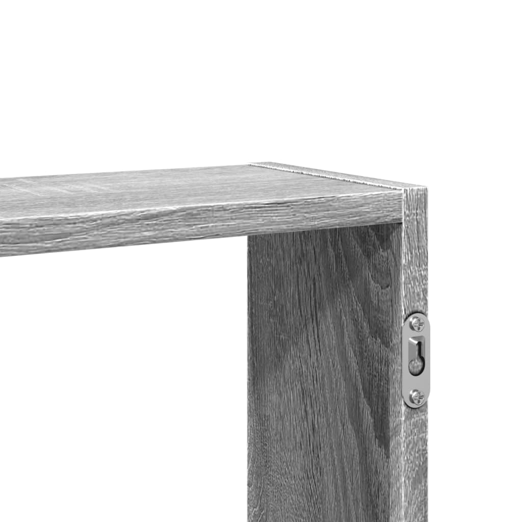 Étagère murale sonoma gris 99x15x60 cm bois ingénierie - XIOS