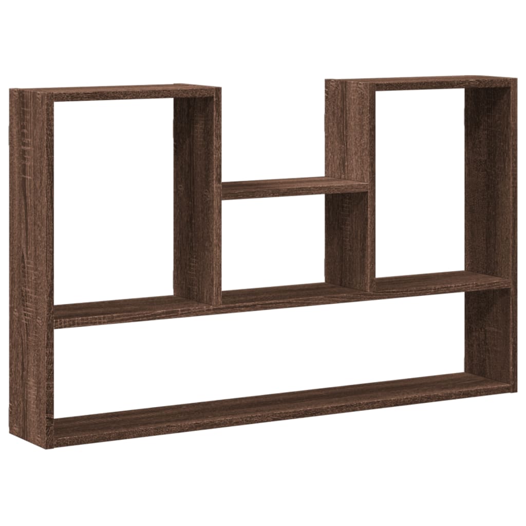 Étagère murale chêne marron 99x15x60 cm bois d'ingénierie - XIOS