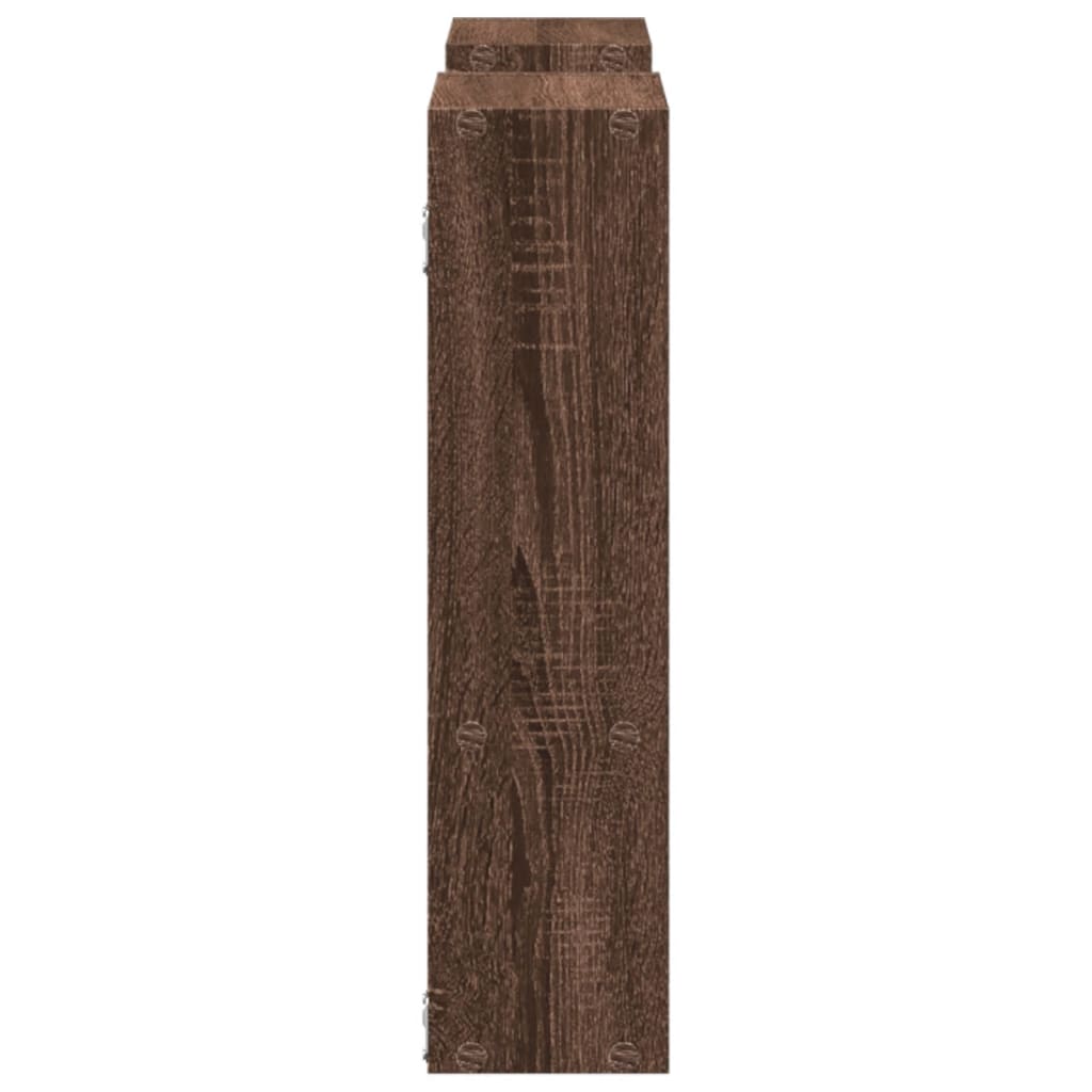 Étagère murale chêne marron 99x15x60 cm bois d'ingénierie - XIOS
